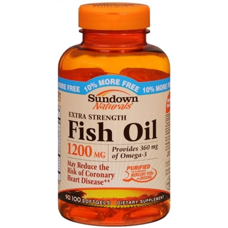 Odorless Omega-3 Fish Oil 1200 mg