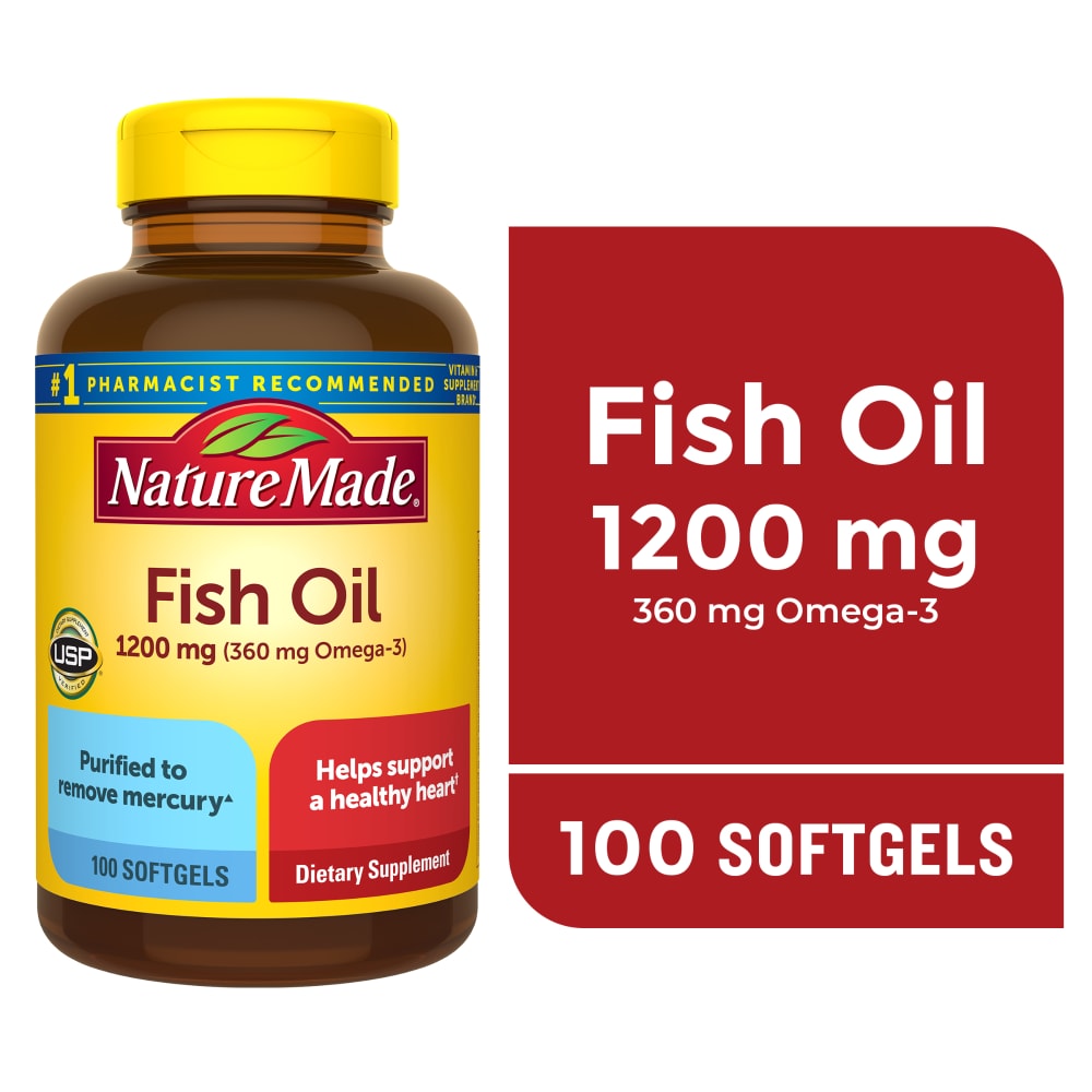 Fish Oil 1200 mg Natural Lemon Flavor