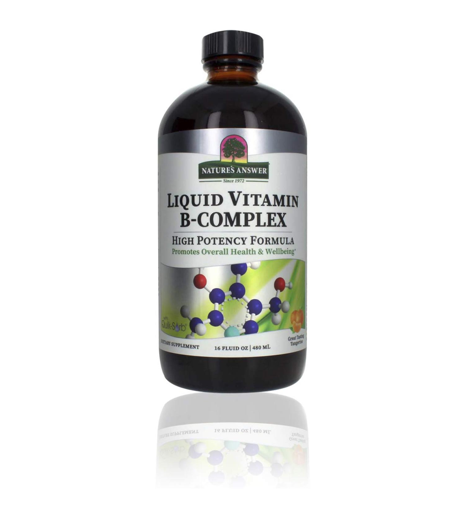 Liquid Vitamin B-Complex Natural Tangerine Flavor