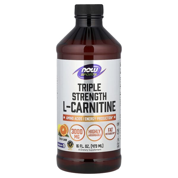 Triple Strength L-Carnitine Liquid 3000 mg Citrus Flavor