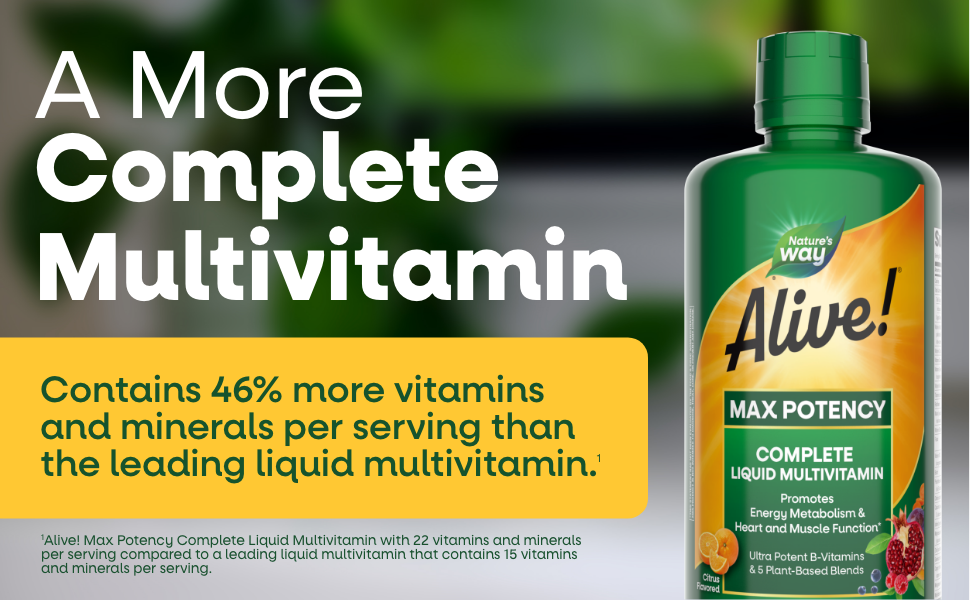 Alive! Whole Food Energizer Multi-Vitamin Max Potency