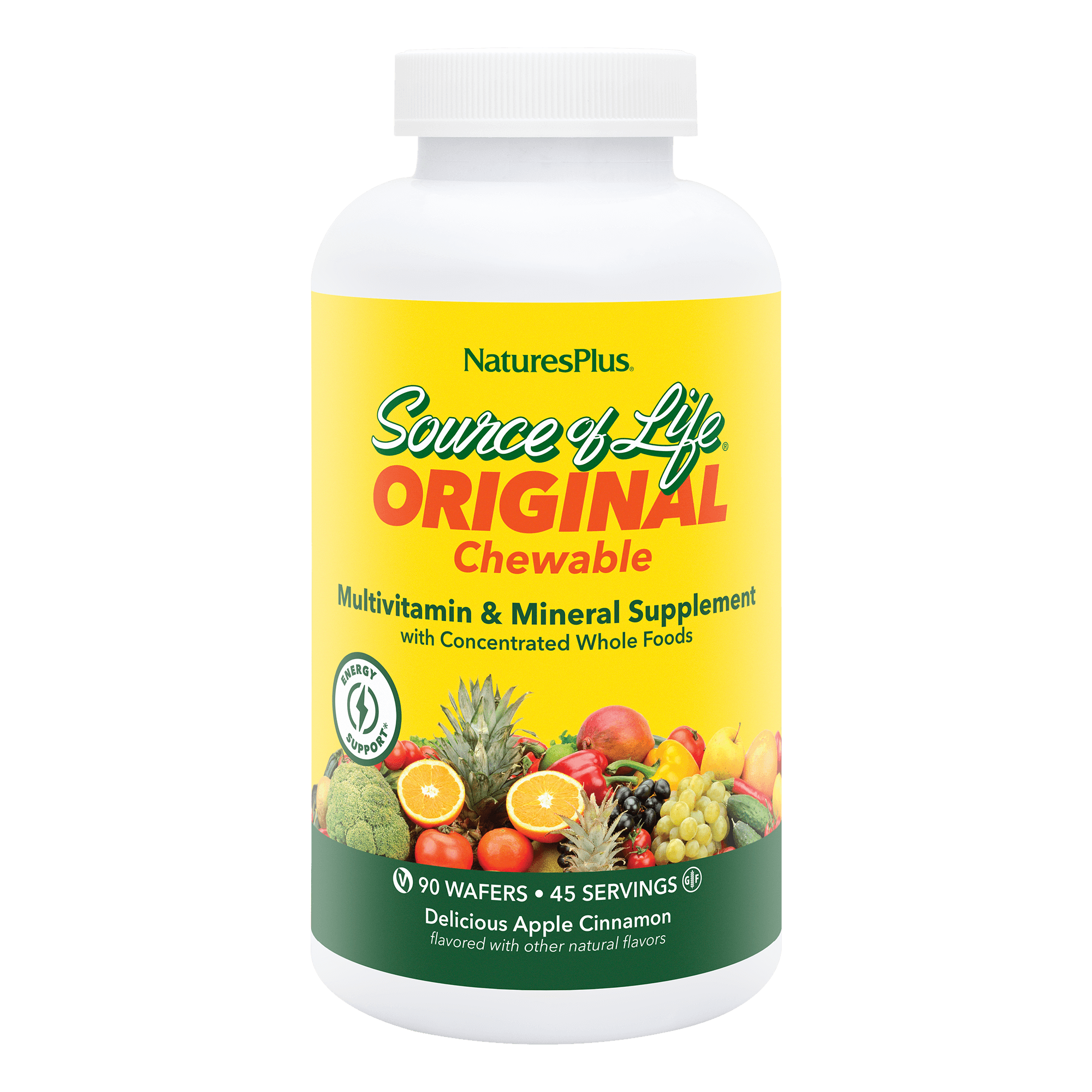 Source of Life Adult's Chewable With Whole Food Concentrates Delicious Apple Cinnamon Flavor