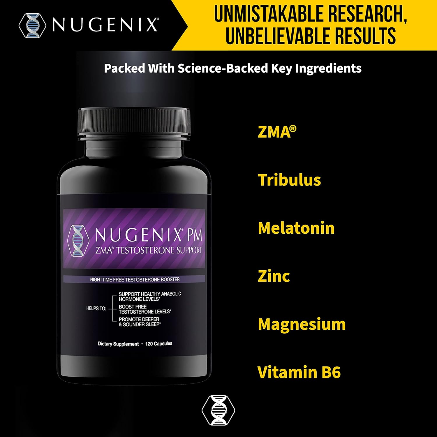 Nugenix PM ZMA Testosterone Support