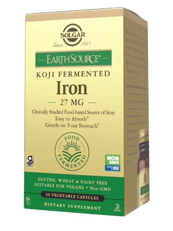 Earth Source Food Fermented Koji Iron 27 mg