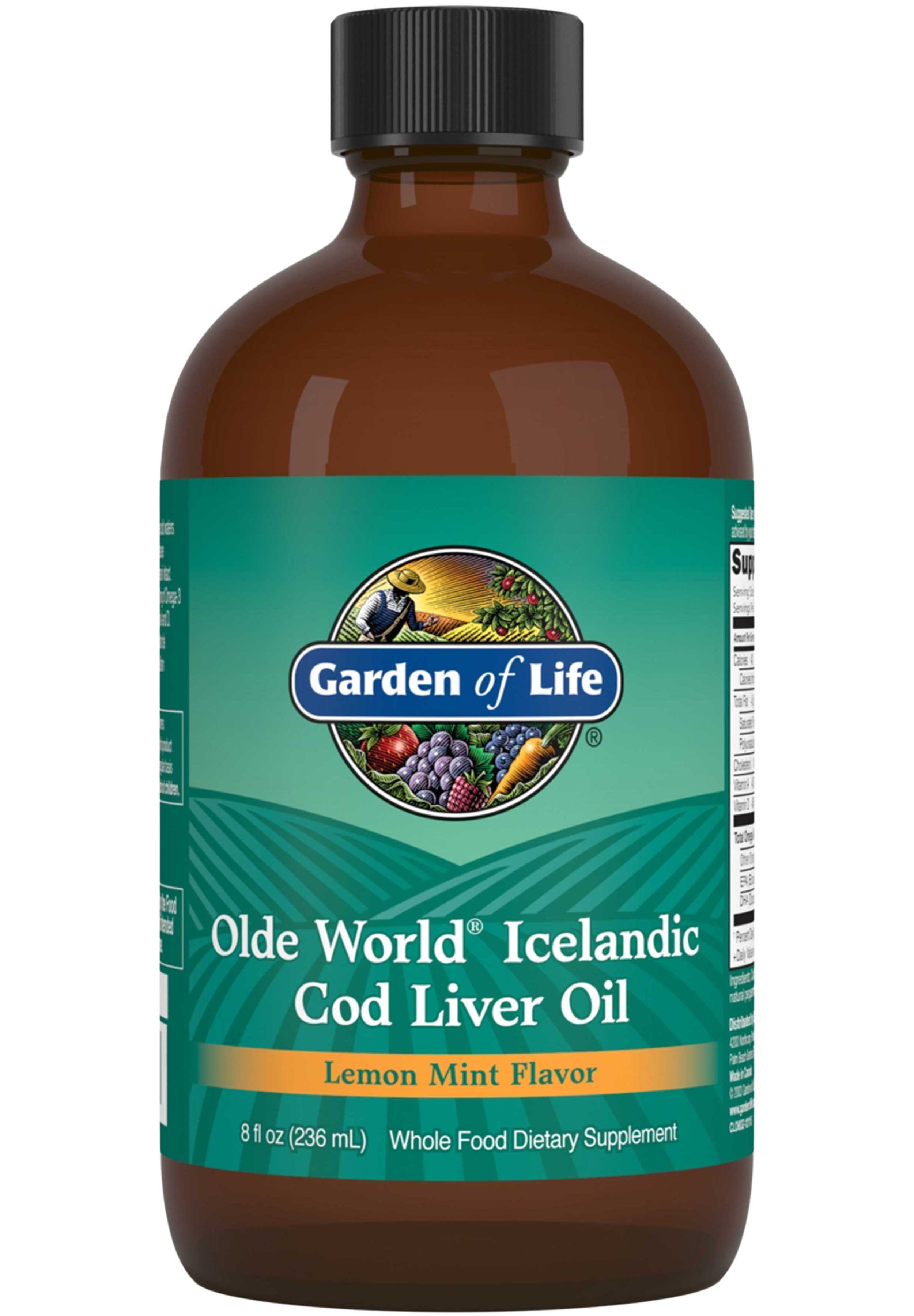 Olde World Icelandic Cod Liver Oil Lemon Mint