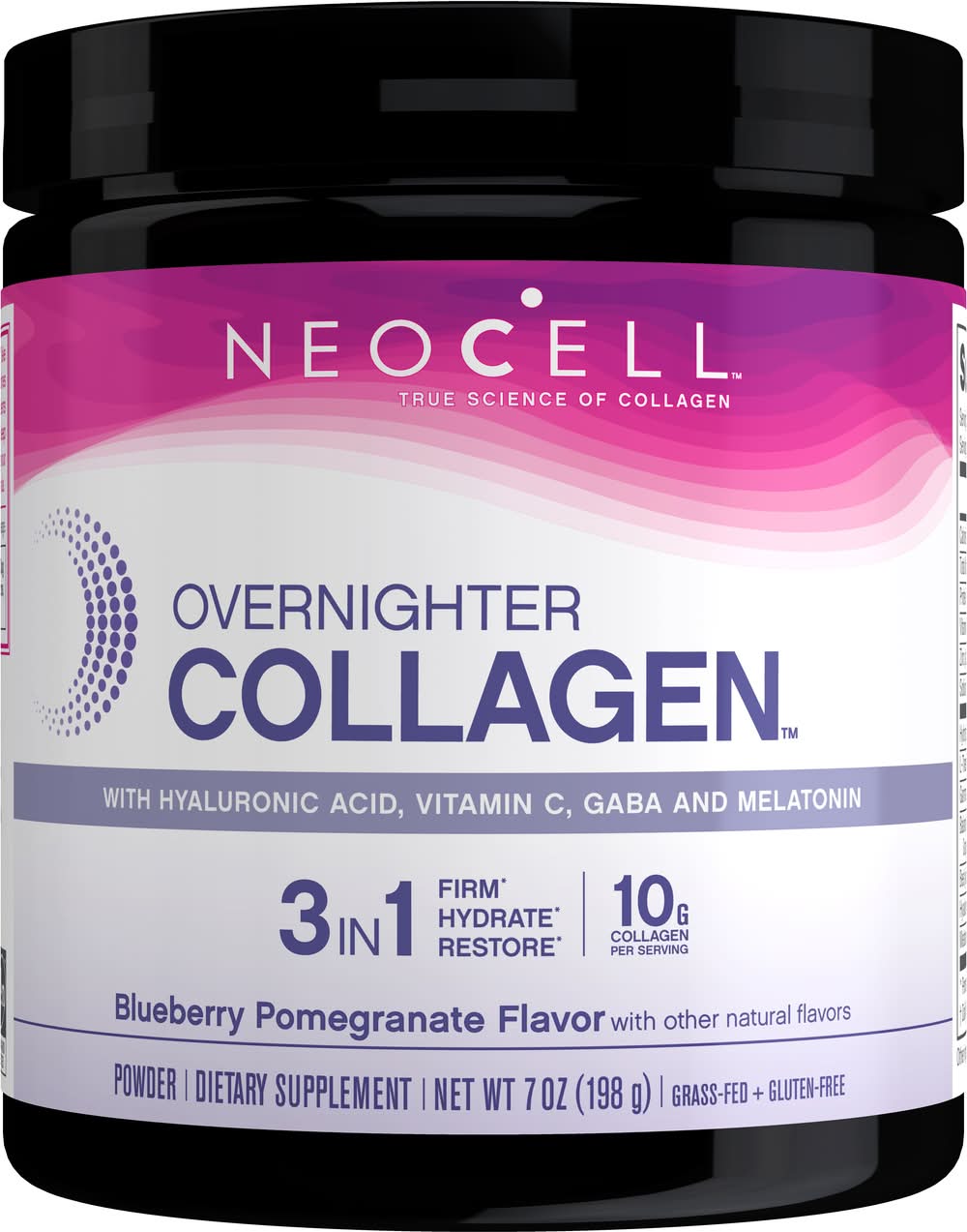 Overnighter Collagen Powder Blueberry Pomegranate Flavor