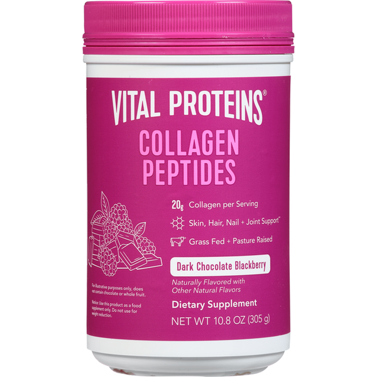 Collagen Peptides Dark Chocolate Blackberry