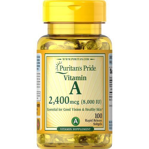 Vitamin A 2,400 mcg (8,000 IU)