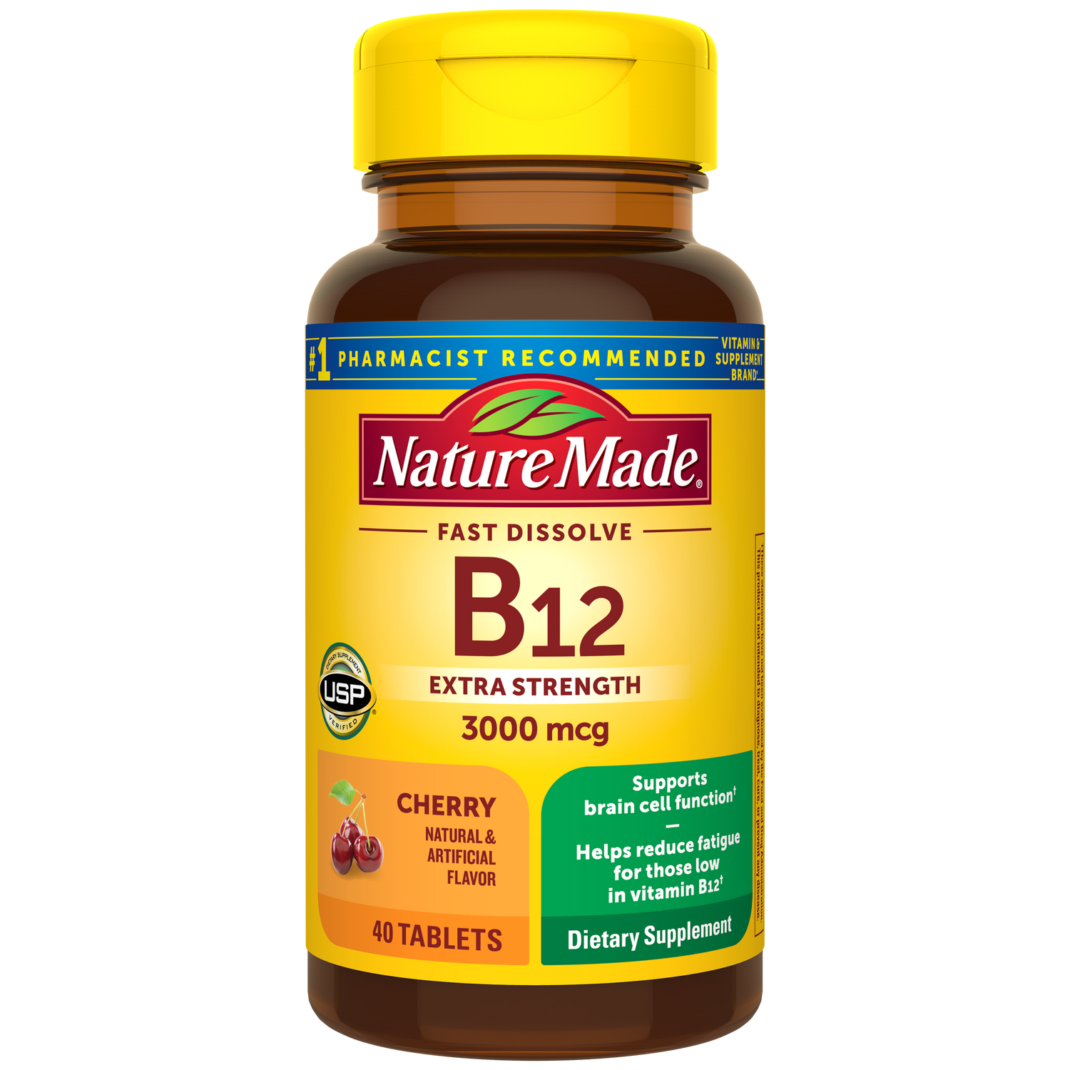Vitamin B12 3000 mcg Cherry Flavor