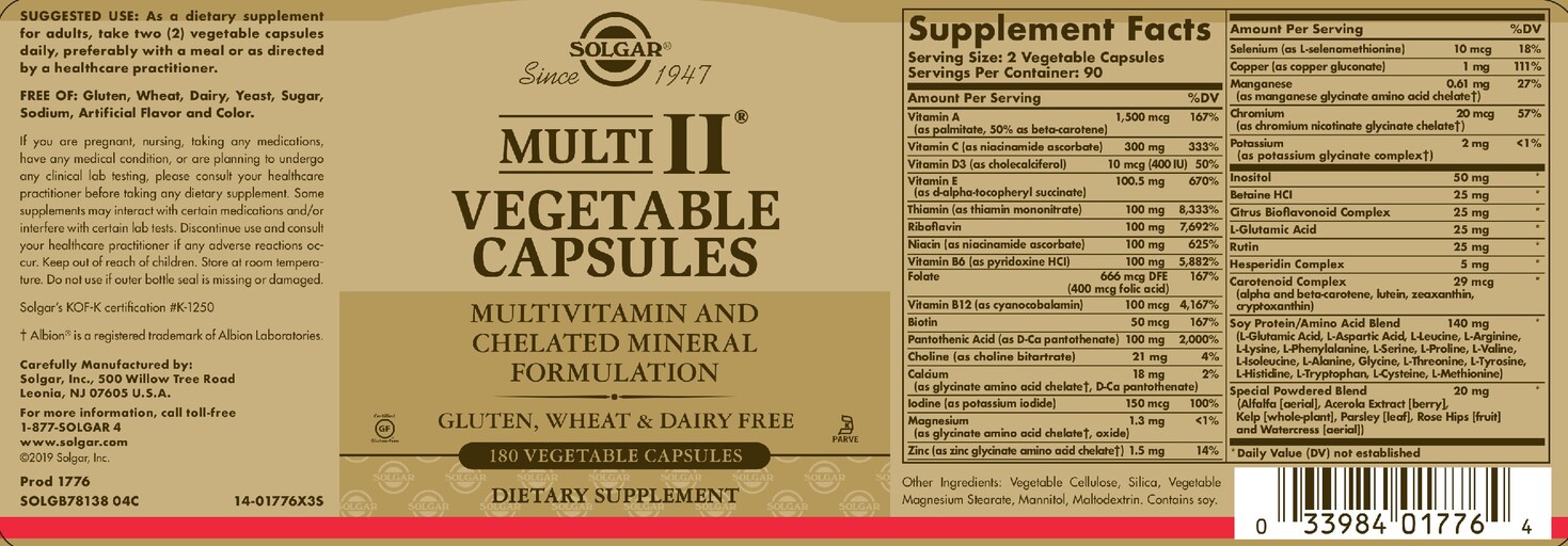 Multi II Vegetable Capsules