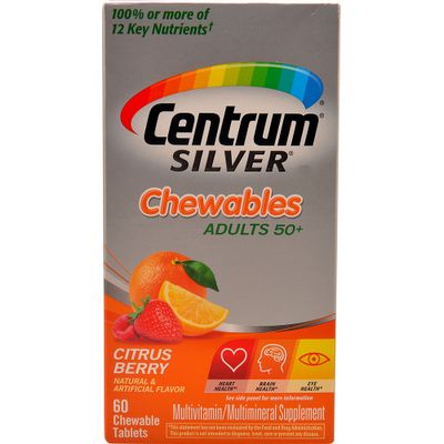 Centrum Silver Chewables Adults 50+ Citrus Berry