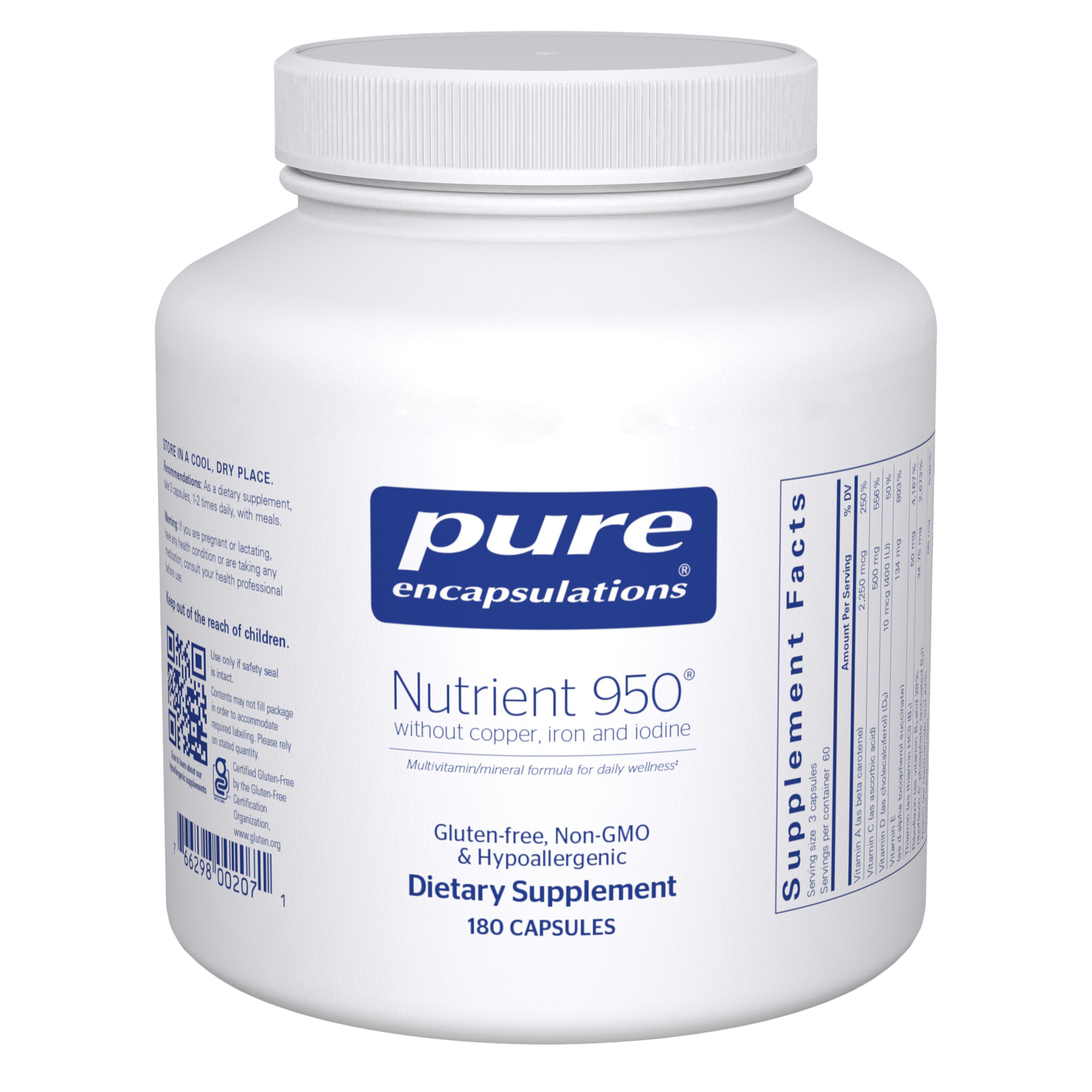 Nutrient 950 without Copper, Iron and Iodine