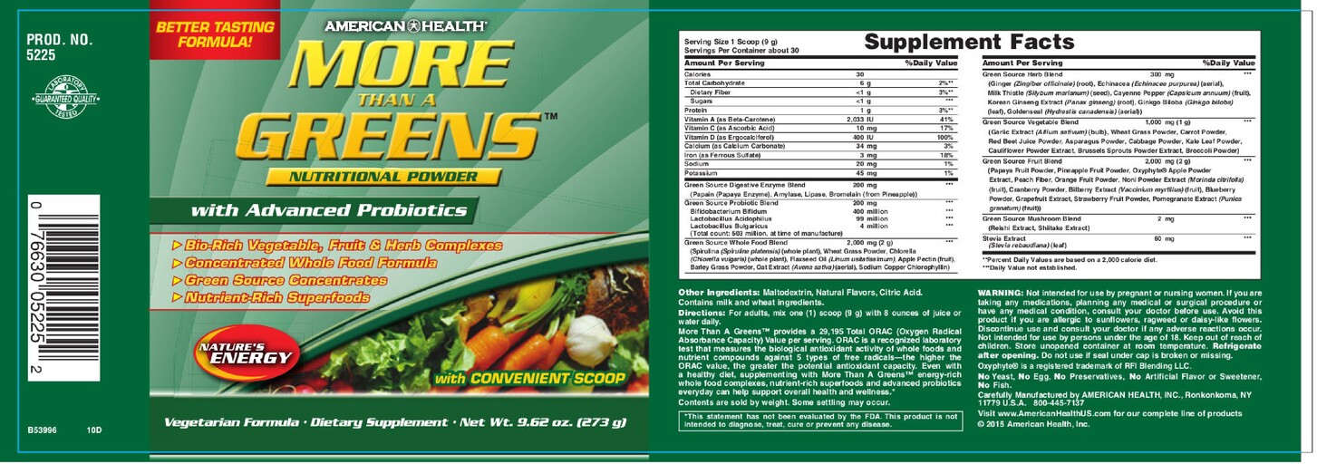 More Than A Greens Nutritional Powder With Advanced Probiotics