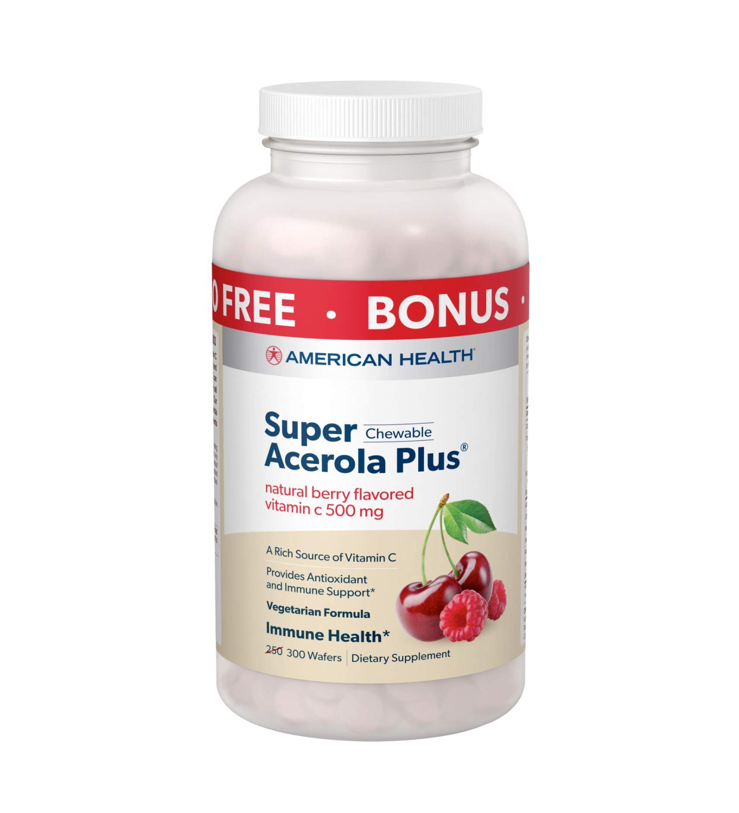 Super Chewable Acerola Plus Natural Berry Flavor