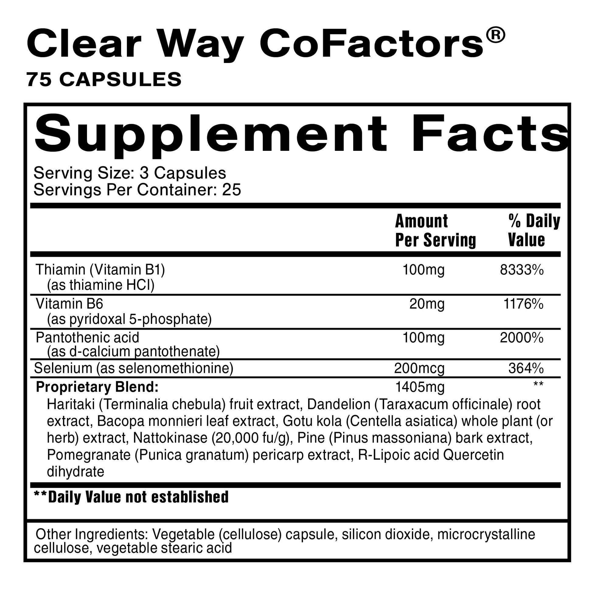 Clear Way Cofactors