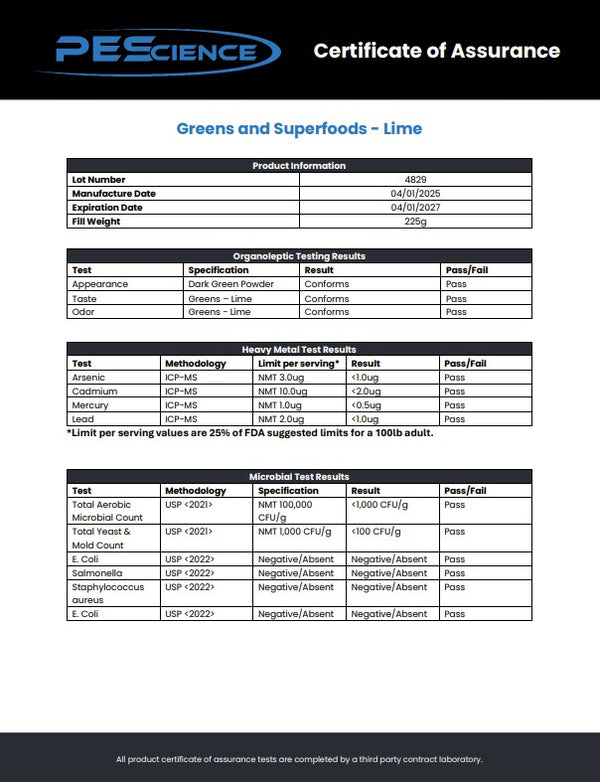 Greens & Superfoods Lime