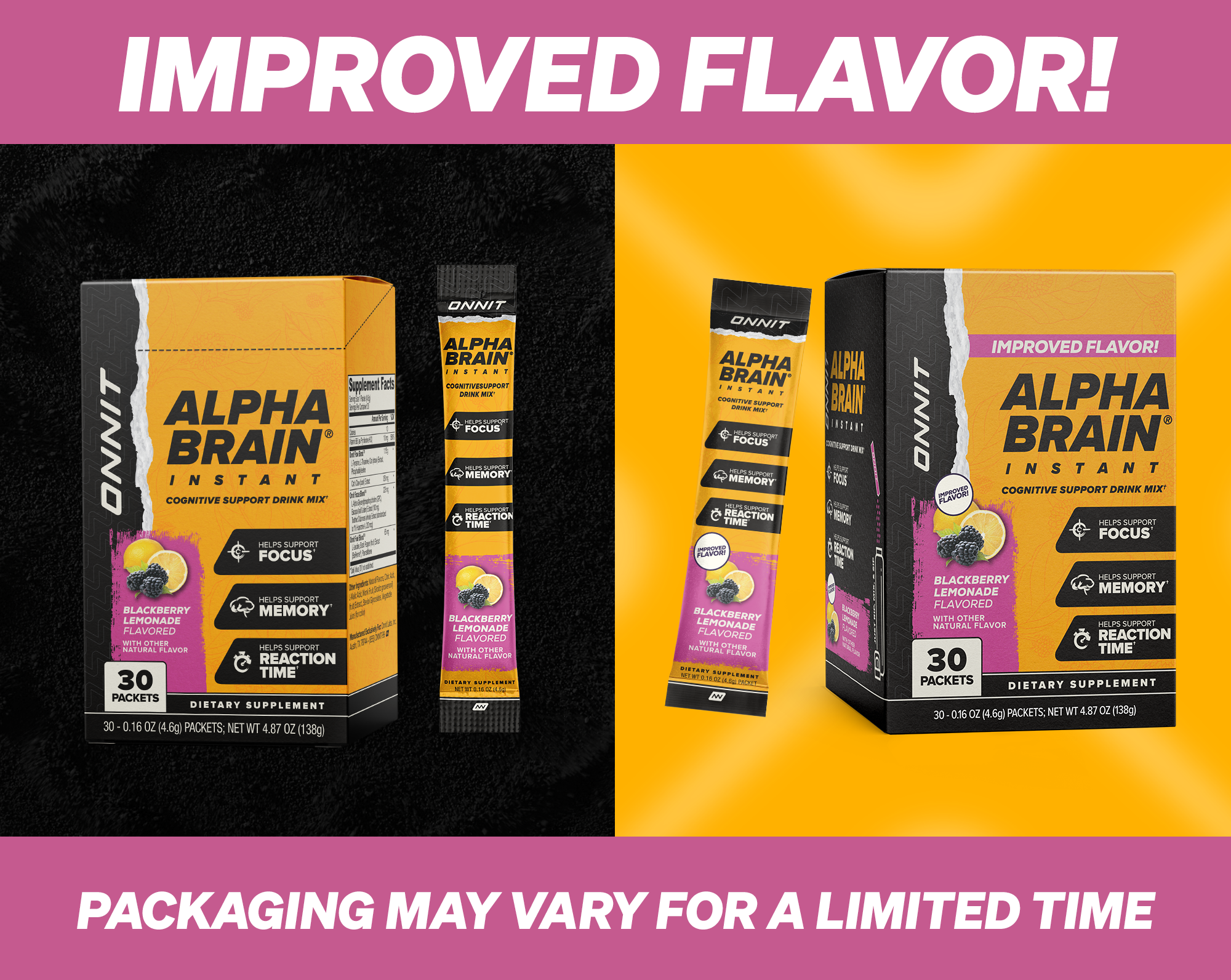 Alpha Brain Instant Blackberry Lemonade Flavor