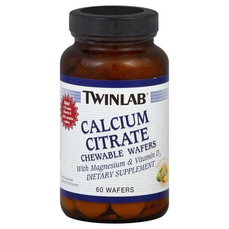 Calcium Citrate Chewable Wafers Citrus