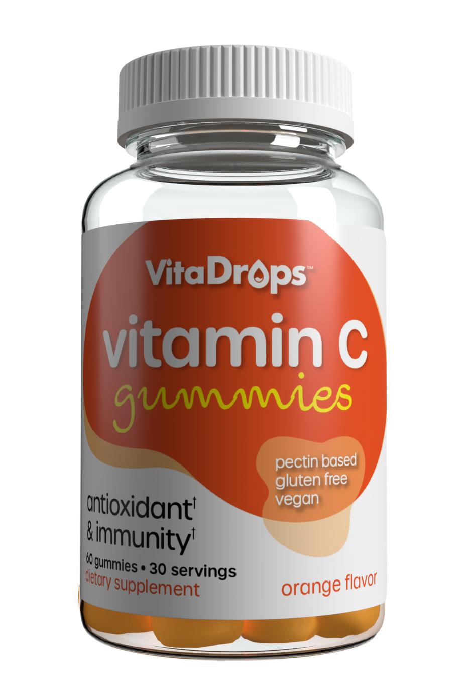 VITAdrops Gummies Vitamin C-250 Juicy Orange Flavor