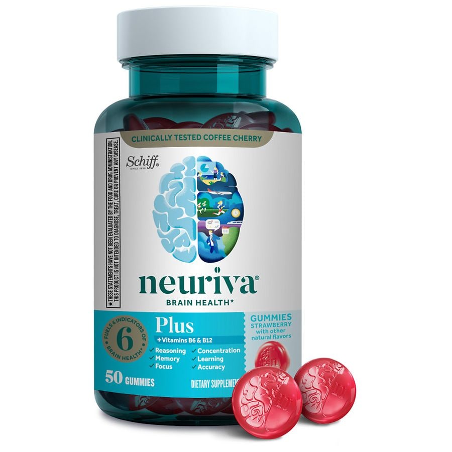 Plus +Vitamins B6 & B12 Gummies Strawberry