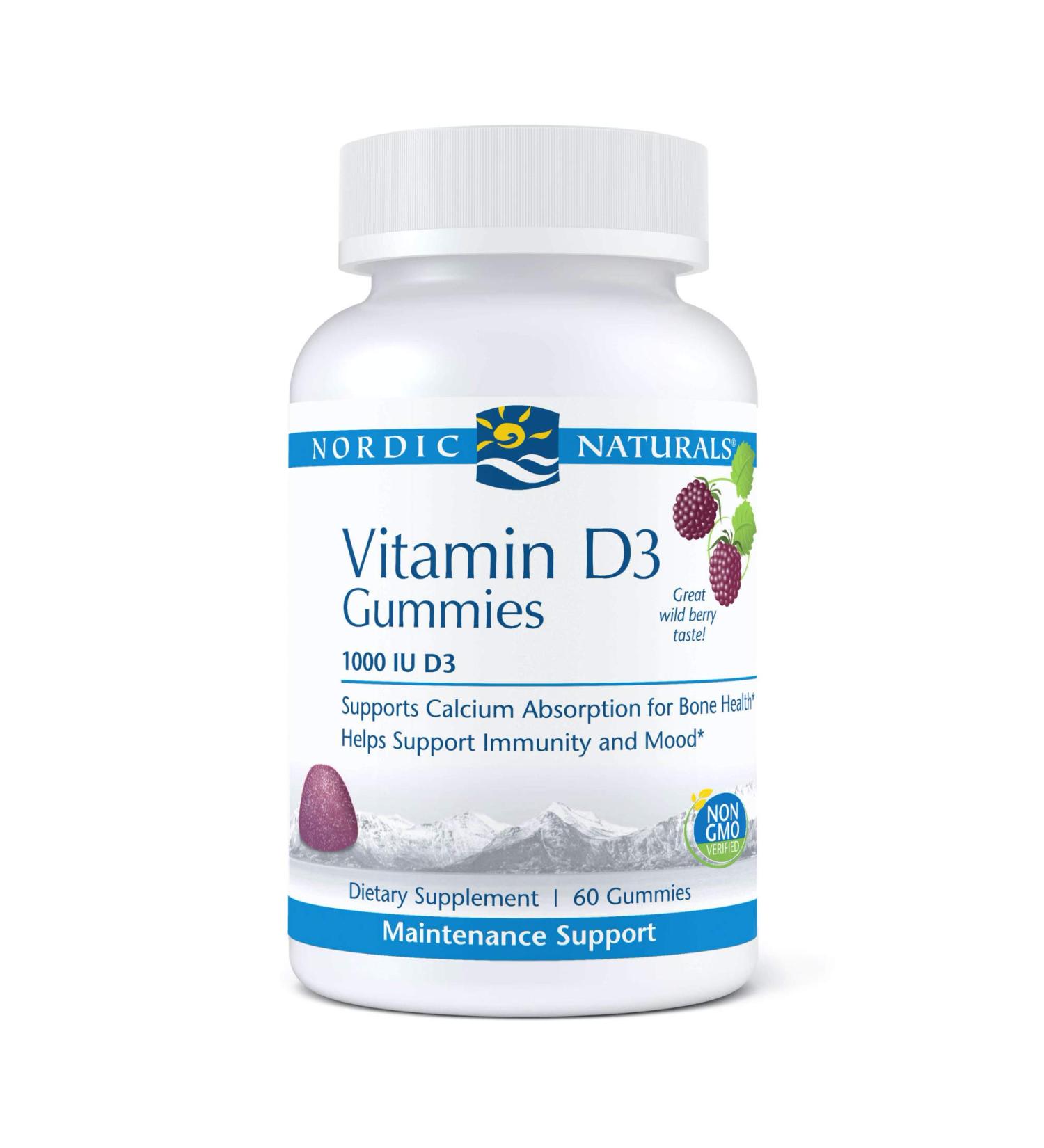 Vitamin D3 1000 IU Gummies Wild Berry