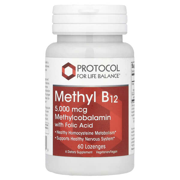 Methyl B12 5,000 mcg Methylcobalamin With Folic Acid