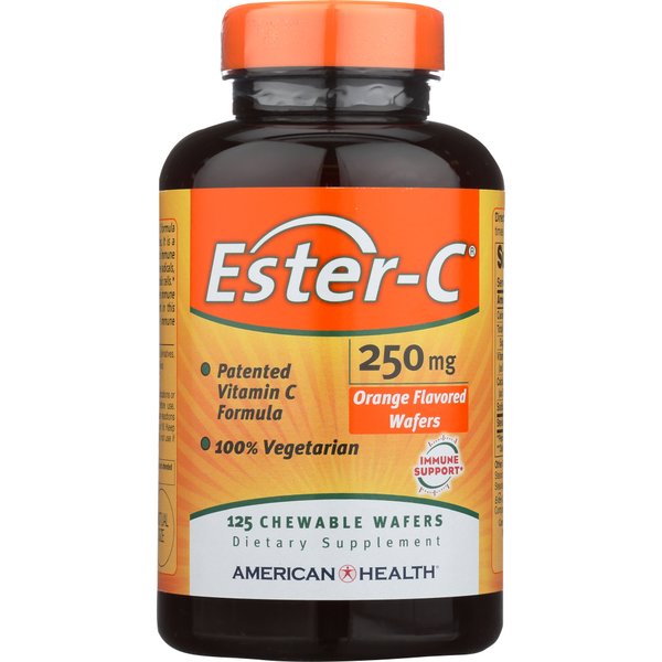 Ester-C 250 mg Orange Flavored Wafers