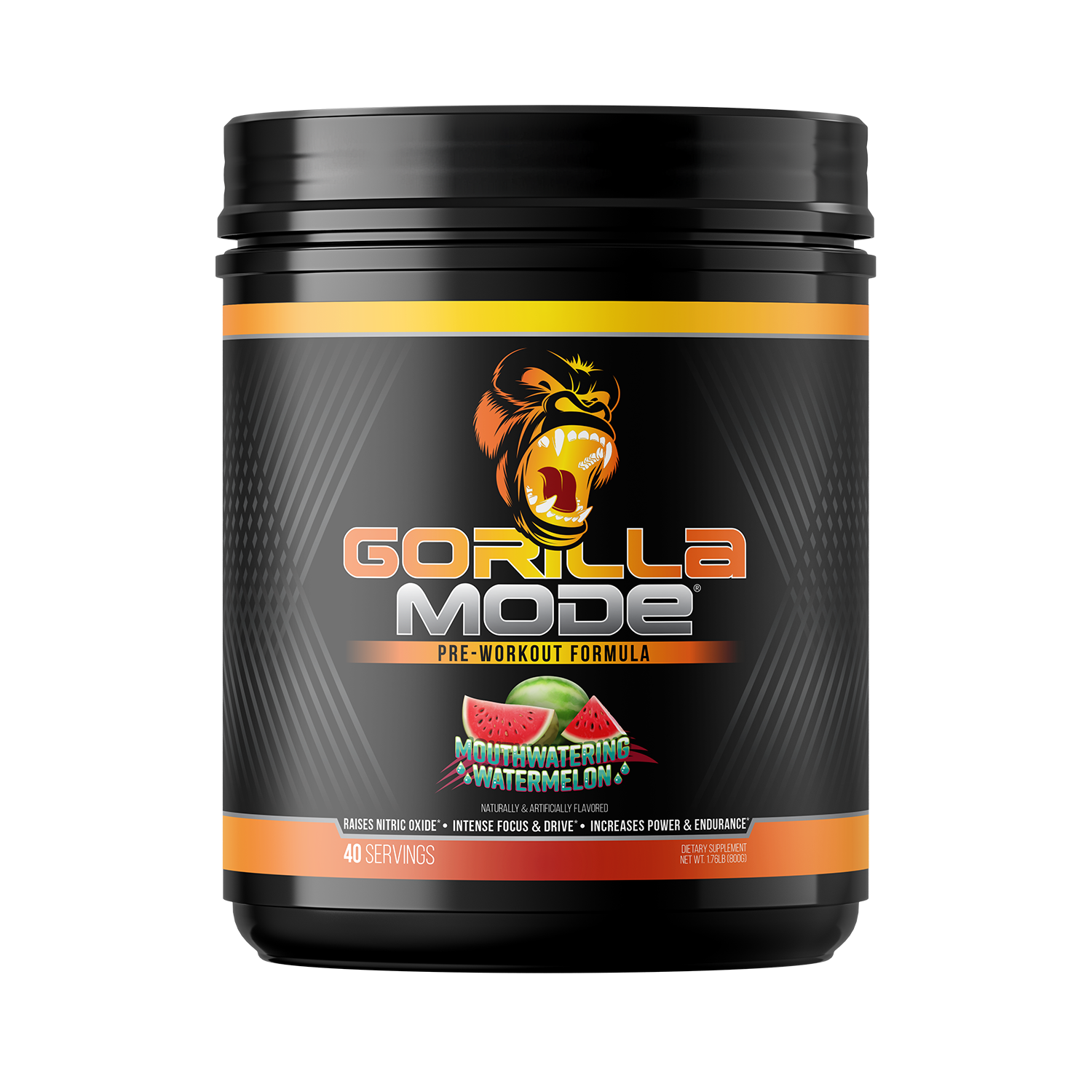 Gorilla Mode Pre-Workout Formula Mouthwatering Watermelon