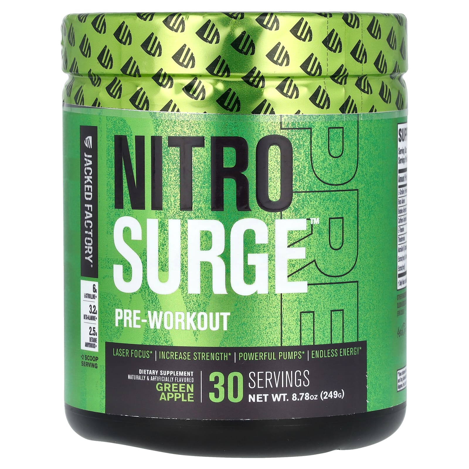 NitroSurge Pre-Workout Green Apple